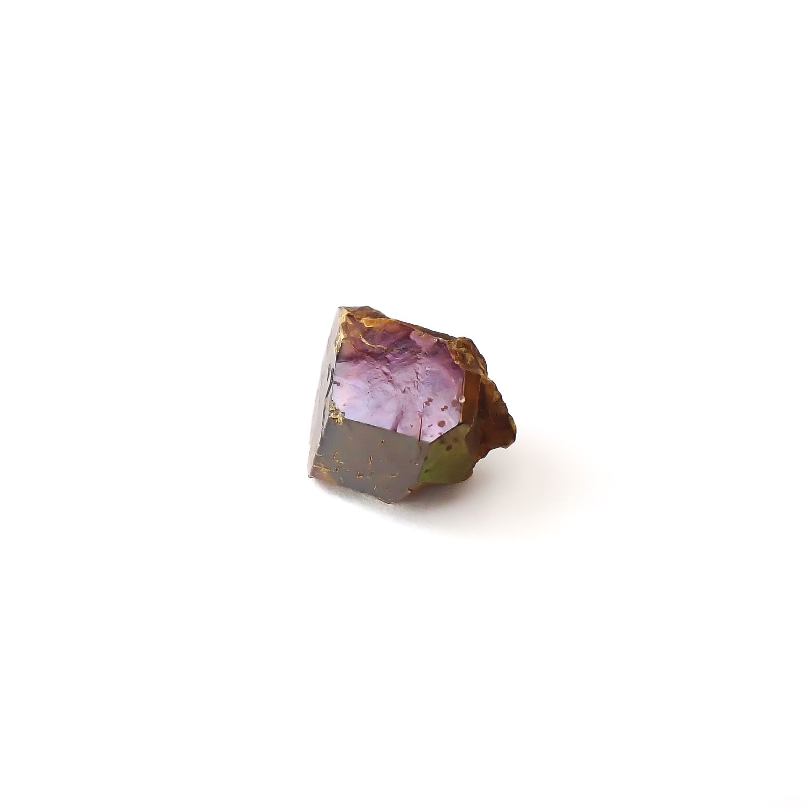 レインボーガーネット原石2個セット 日本・奈良県産 17.35ct(2pcs合計) / 11.5-11.9x9.2-10.1mm前後 [260432076]