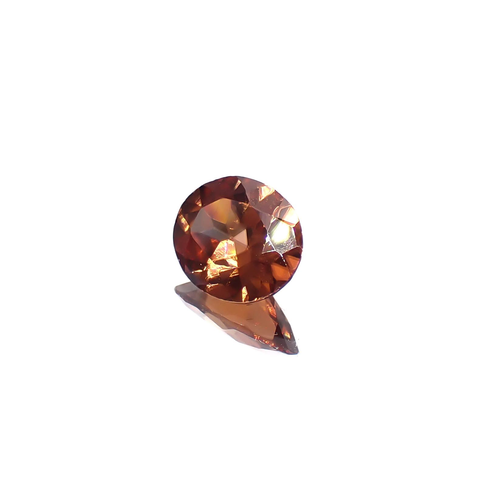 オレンジジルコン スリランカ/カンボジア産 2.18ct[240728499]8.9x7.2mm前後