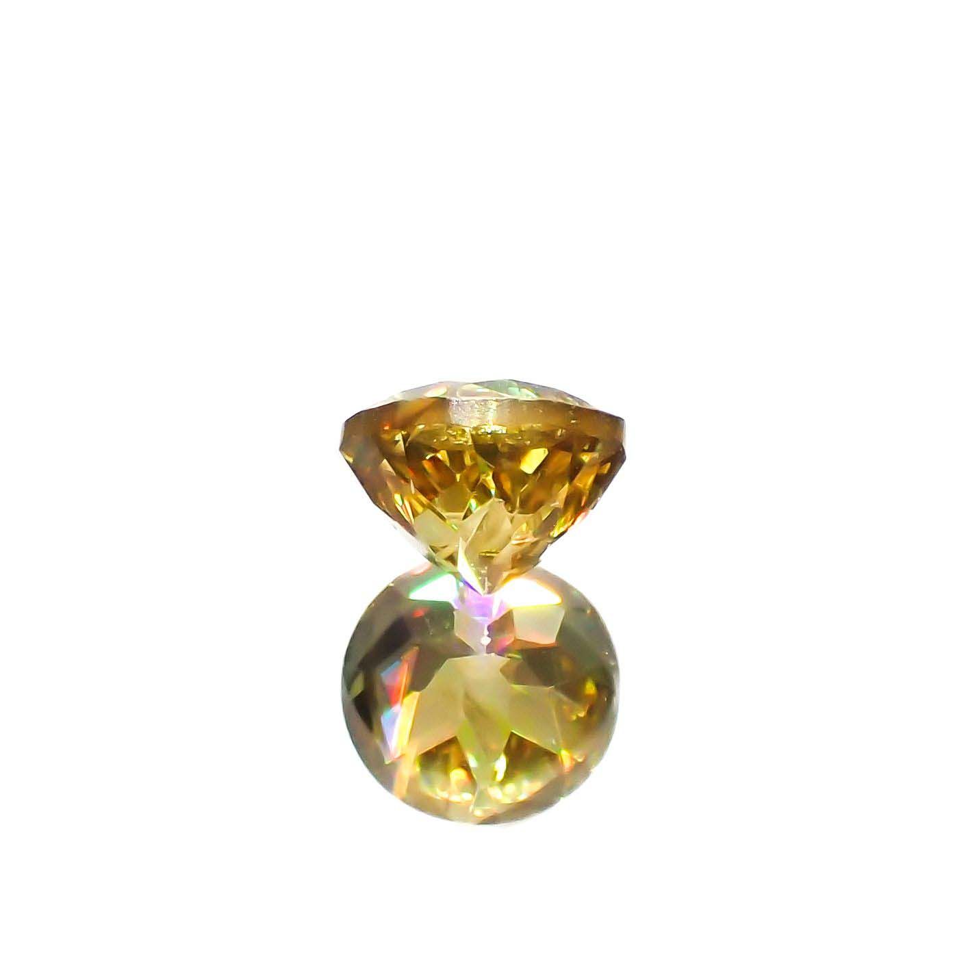 ゴールデンスフェーン(宝石名スフェーン)マダガスカル産 0.68ct 識別済[230120161]5.1x5.1mm前後