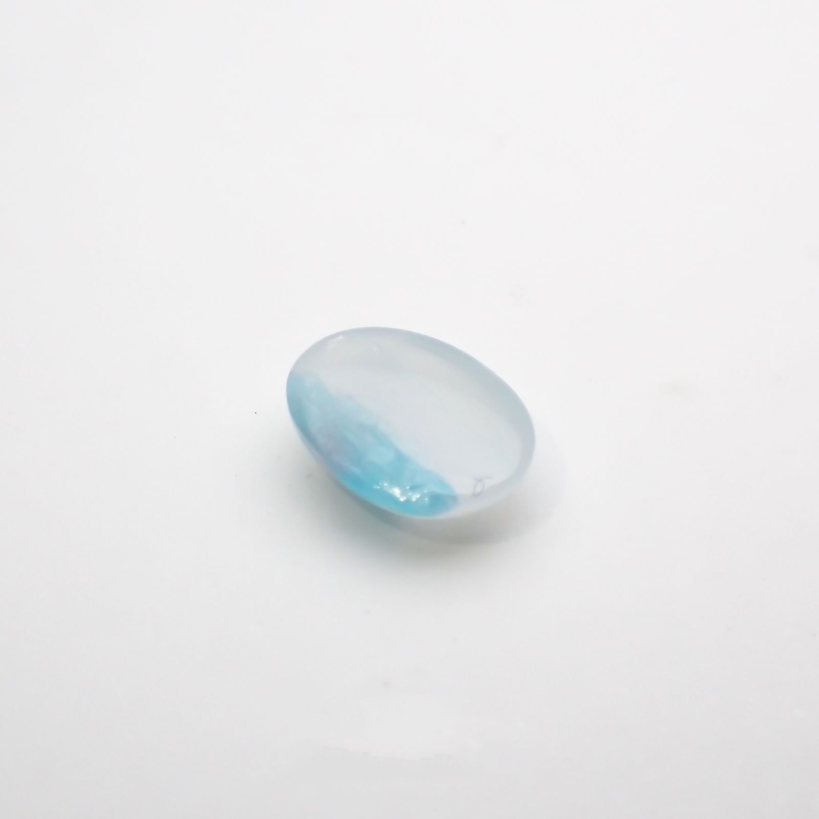パライバトルマリンインクォーツ(宝石名トルマリンインクォーツ/別名パライバ・トルマリンインクォーツ) ブラジル産 1.12ct 識別済[210711995]8×6mm前後