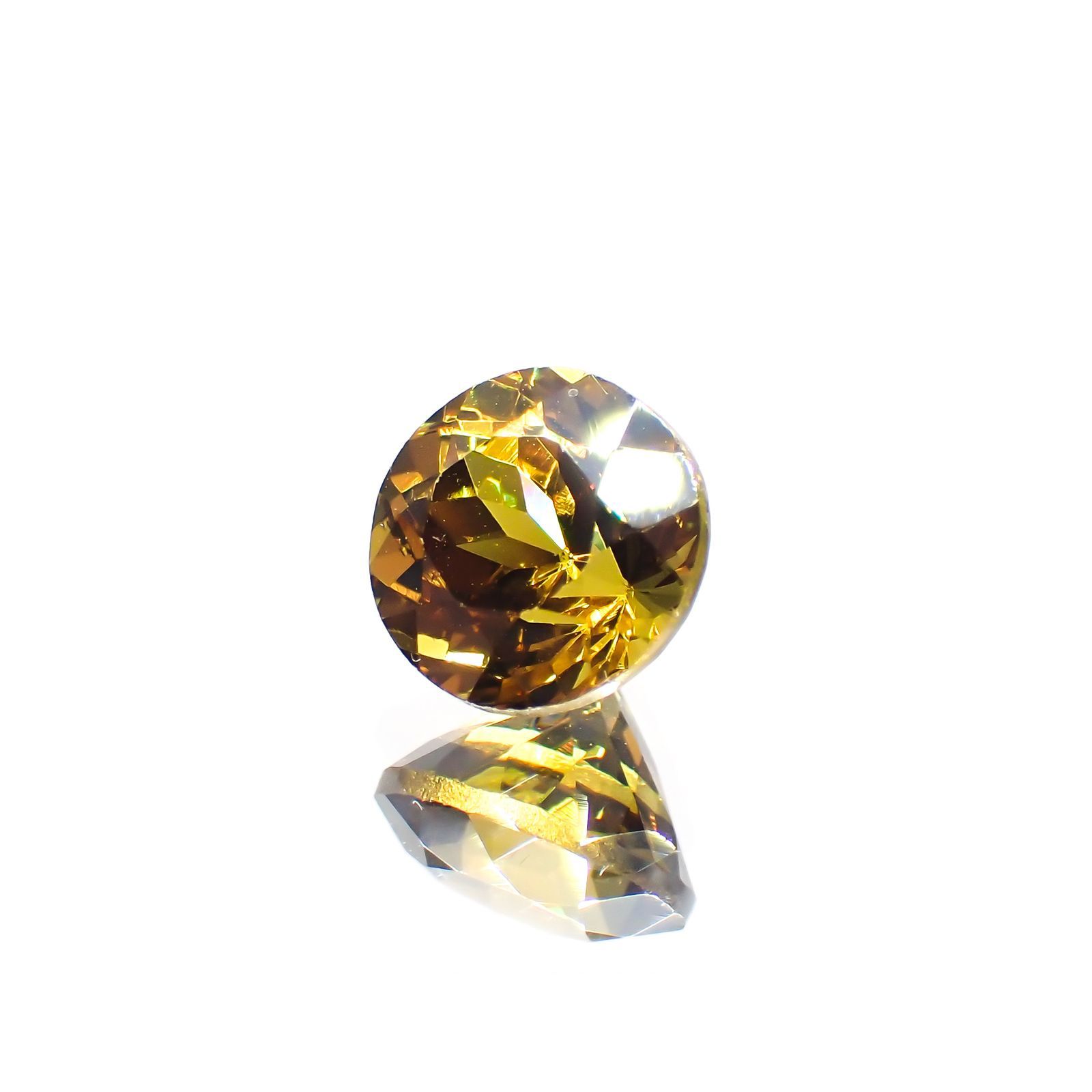 グロッシュラーアンドラダイトガーネット(宝石名グロッシュラー/アンドラダイト・ガーネット)ナミビア産 1.80ct 識別済[220114303]7x7mm前後