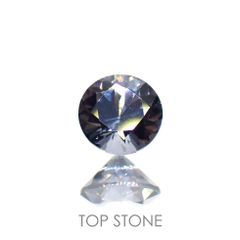 グレイッシュブルースピネル(宝石名スピネル) ビルマ産 0.32ct 識別済[211013474]4.2×4.1mm前後