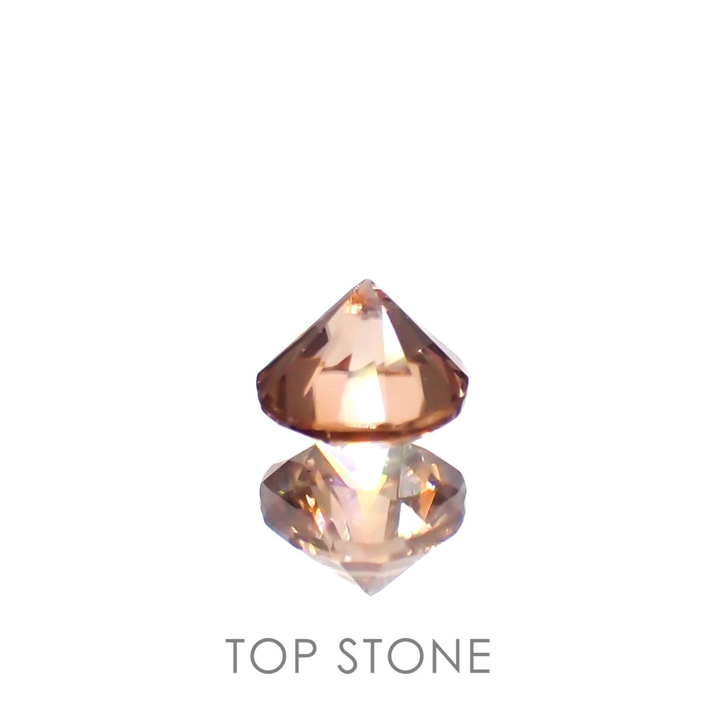 オレンジジルコン(宝石名ジルコン)スリランカ/カンボジア産 0.43ct 識別済[230321003]4x4mm前後