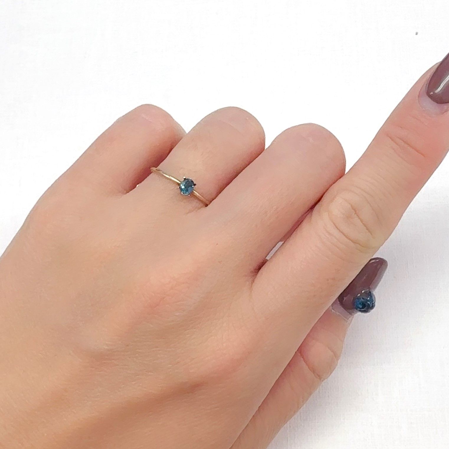 パリコレクション ブルーグリーントルマリン ブラジル産 0.15ct[240628031]3.8x3mm アクセサリー