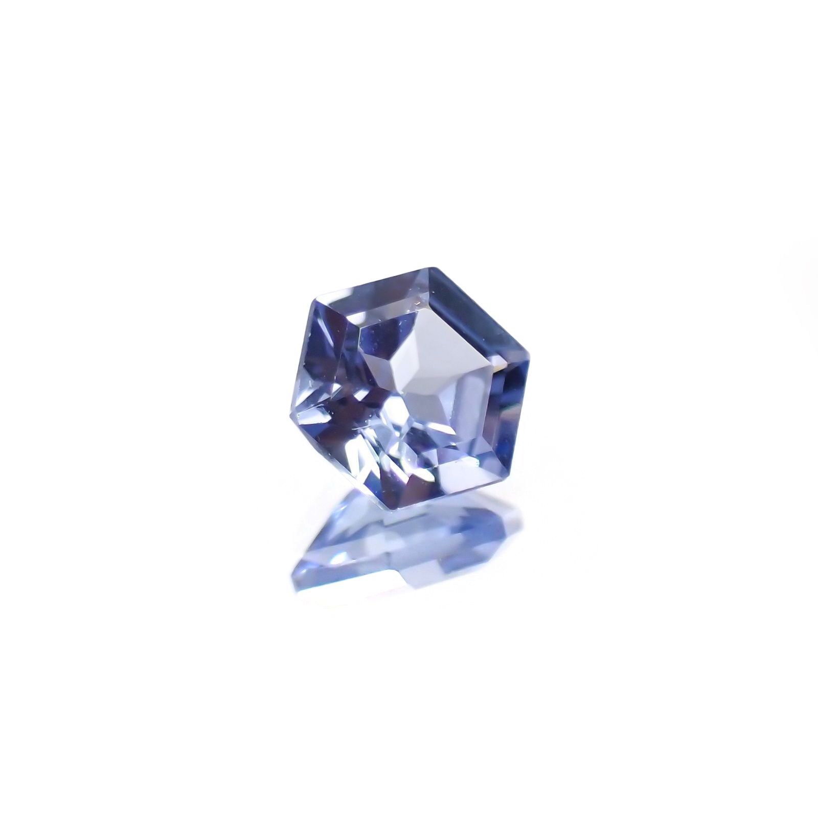 ◇ヘキサゴンカット◇サファイア(宝石名サファイア) マダガスカル産 識別済 0.27ct / 3.6x3.6mm前後 [260811055]