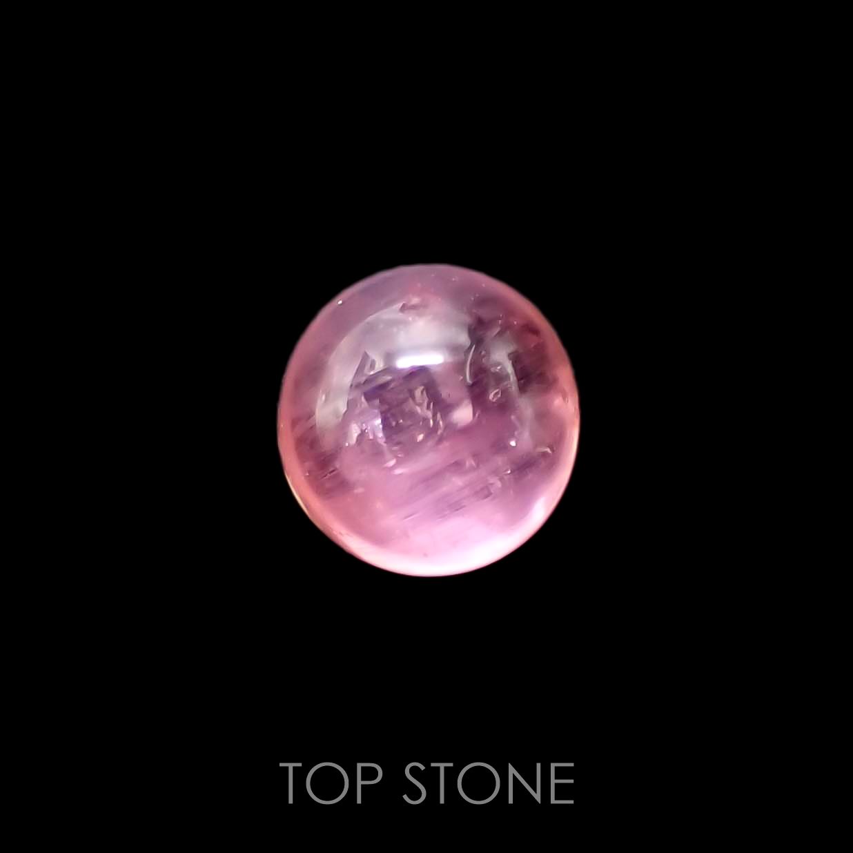 ペツォッタイトキャッツアイ(ラズベリル)(宝石名ペツォッタイト・キャッツアイ) マダガスカル産 0.438ct ソ付(彩珠)[210711643]4.3×4.2mm前後