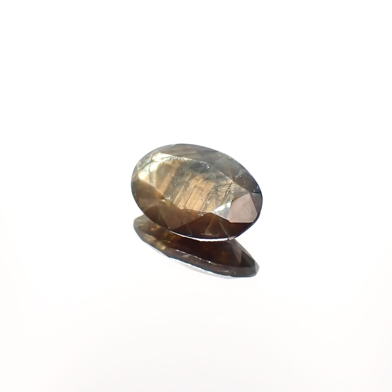 ゴールドシーンサファイア非加熱 ケニア産 3.42ct[230321334]12.1x8.1mm前後