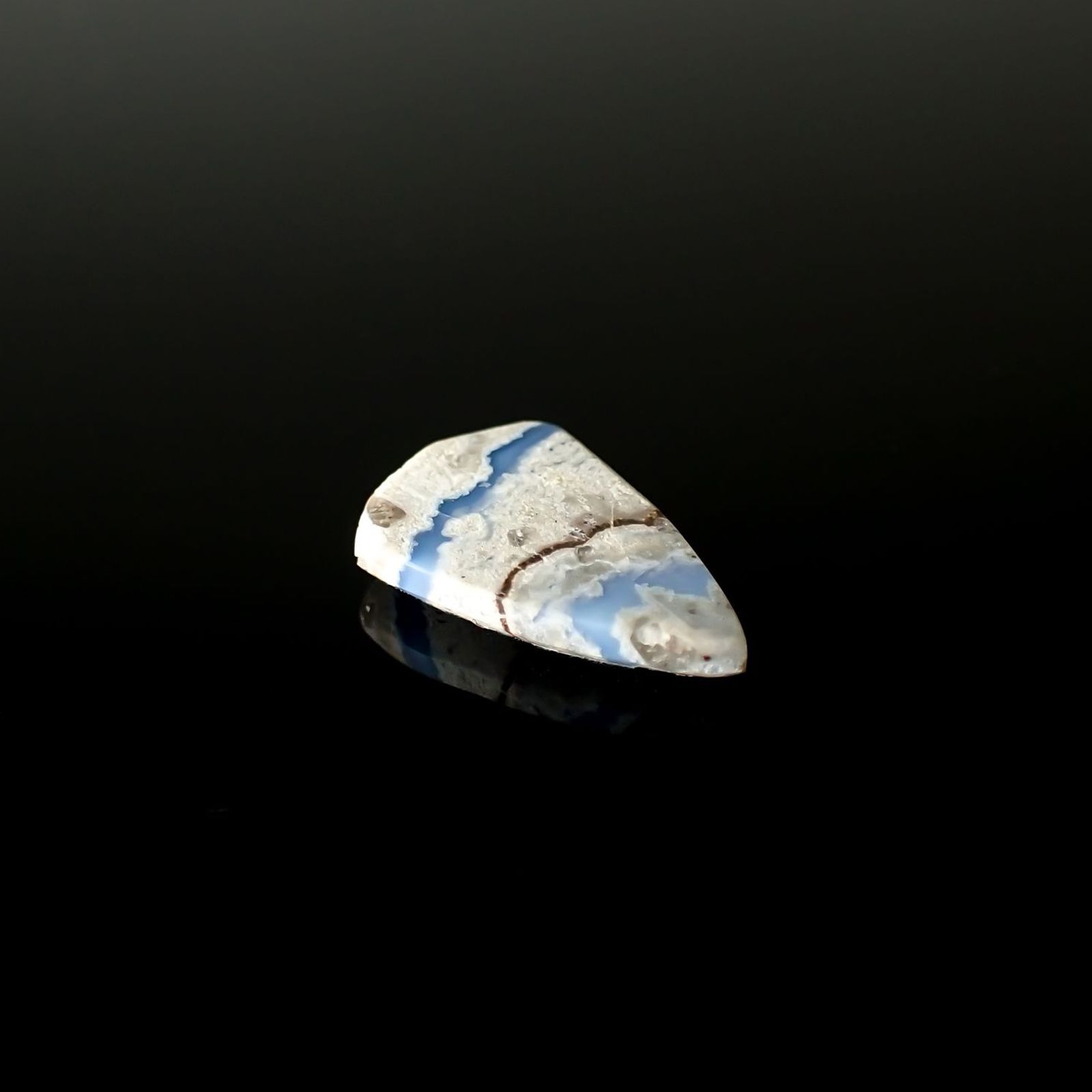 マトリックスブルーオパール アメリカ・オレゴン州産 3.06ct / 16.5x10.5mm前後 [251225677]