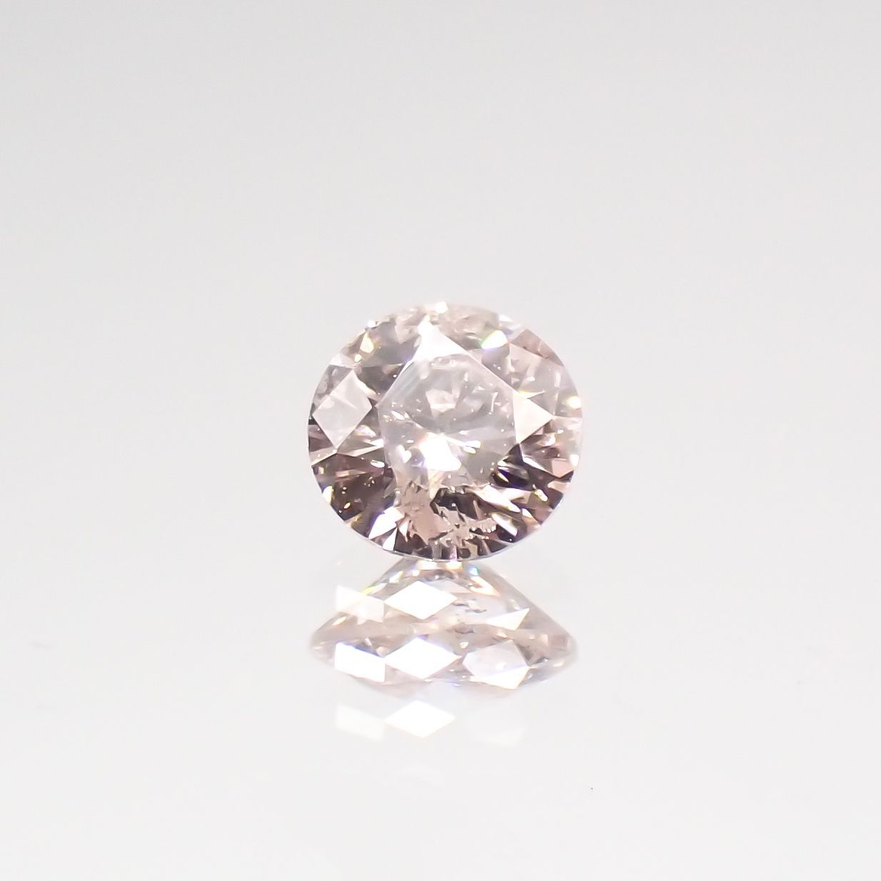 ピンクダイヤモンド(宝石名ダイヤモンド) I-1 / VERY LIGHT PINK 0.077ct ソ付(CGL)[210711792]2.7×2.7mm前後