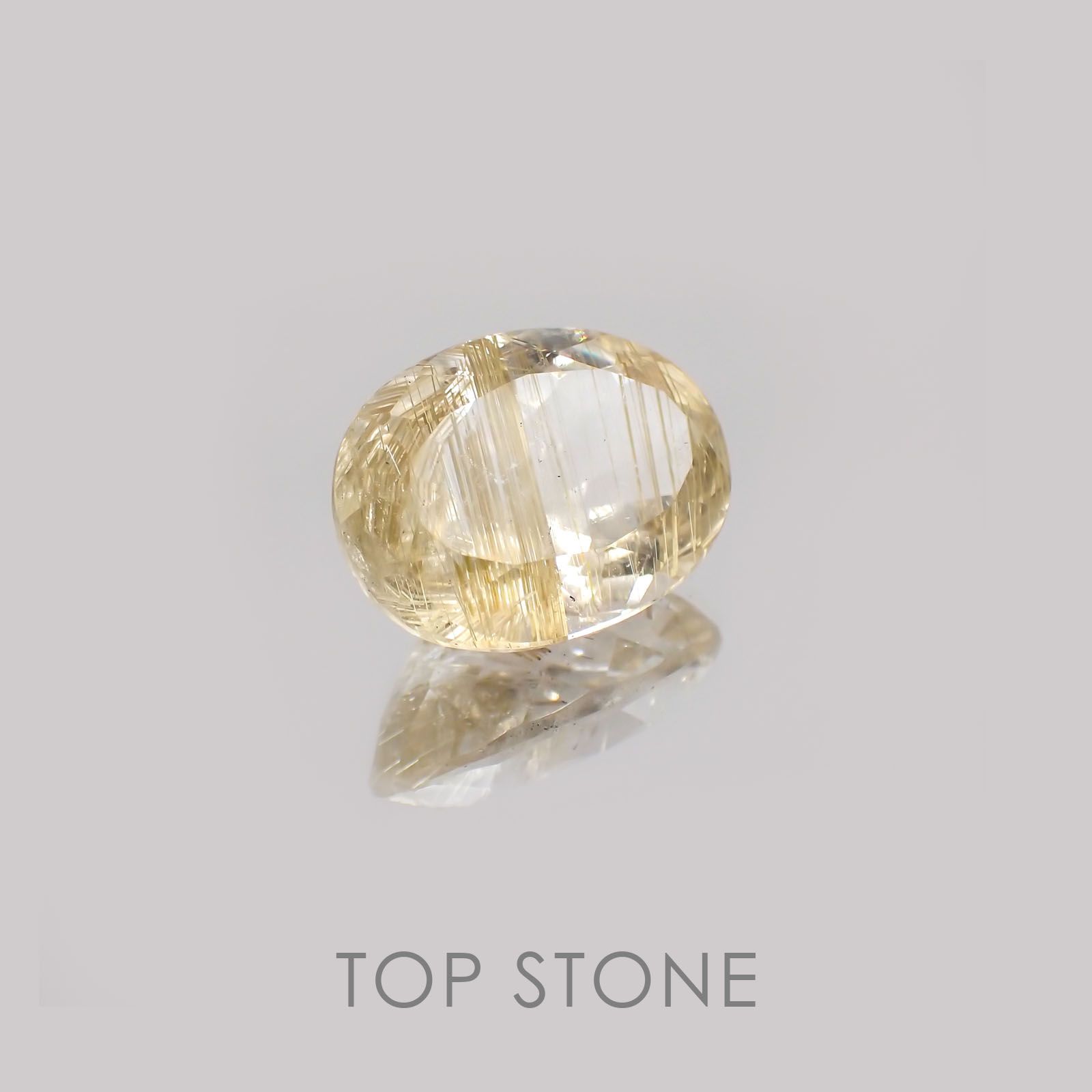 ルチルクォーツ ブラジル産 ルース 13.17ct[21019129]17.9×13.2mm前後