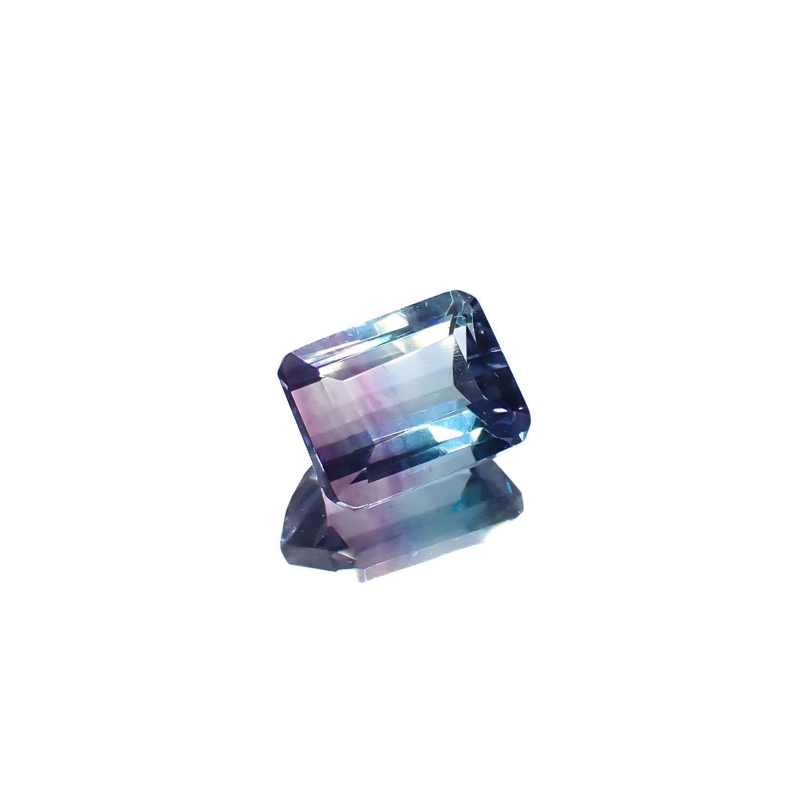 パーティカラーフローライト ブラジル産 3.12ct[230421754]8.9x6.9mm前後