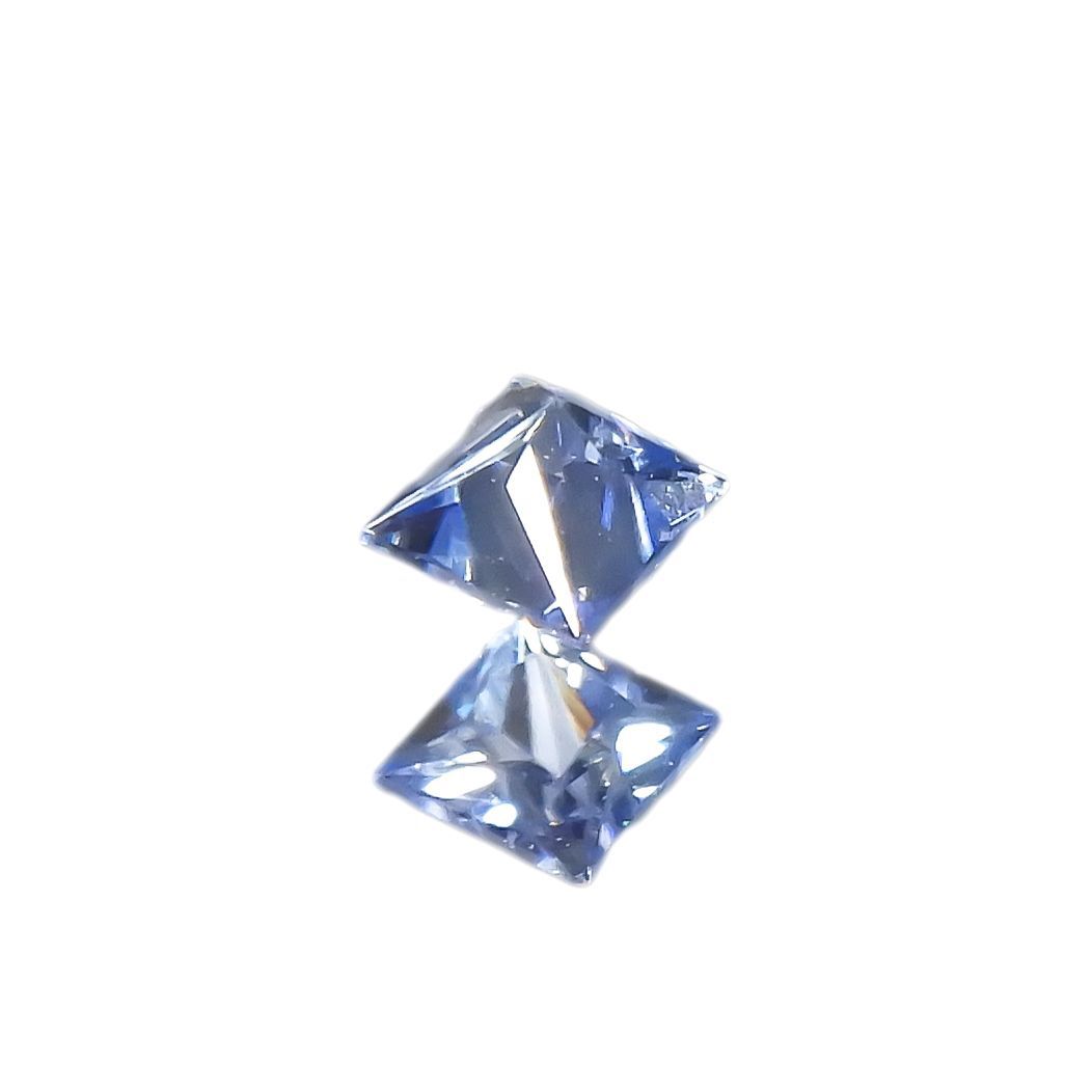 ◇プリンセスカット◇ベニトアイト アメリカ・カリフォルニア州産 0.043ct[221118974]1.9x1.9mm前後