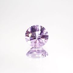 ◇チェッカーコンケーブカット◇アメジスト(宝石名アメシスト) ブラジル産 1.16ct 識別済[210913032]7.1×7.1mm前後