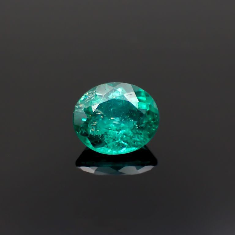 パライバトルマリン(宝石名トルマリン/別名パライバ・トルマリン)ブラジル・パライバ州バターリャ鉱山産 0.49ct GIA鑑付[221018800]5.3x4.6mm前後