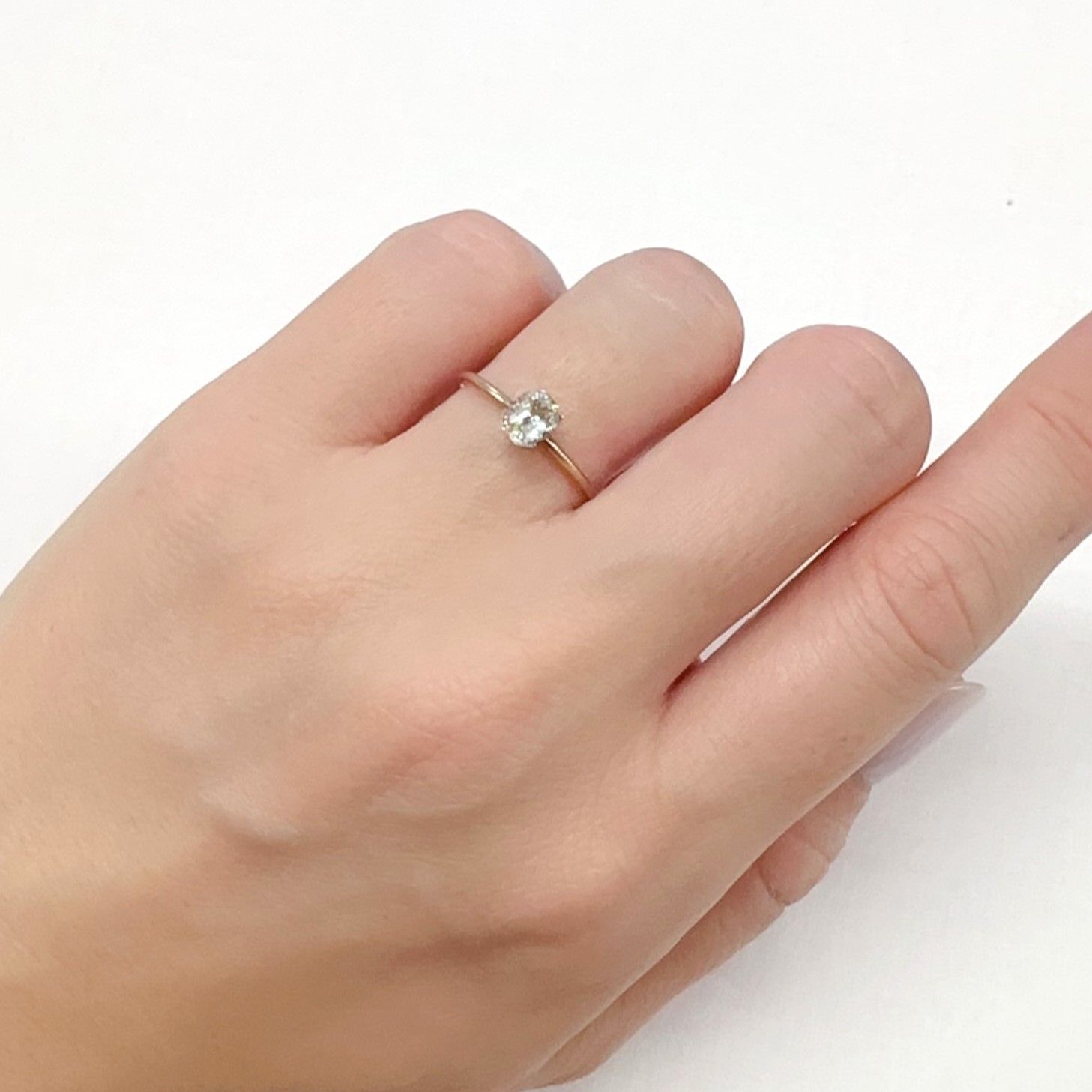 ◇カスタム・オクタゴンカット◇オイルインクォーツ パキスタン産 0.44ct [231224723]5.4x4.1mm前後