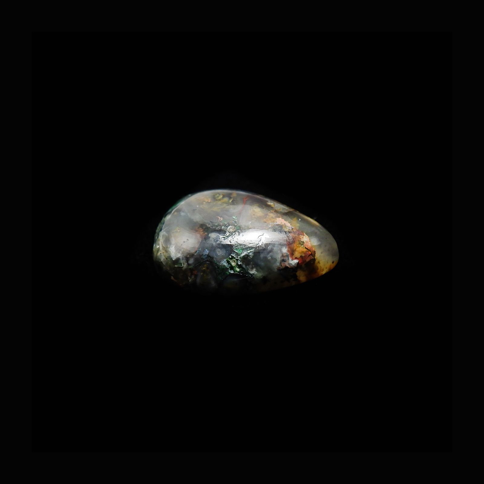 コッパークリソコラインカルセドニー インドネシア産 7.93ct[240125548]16.5x12.2mm前後