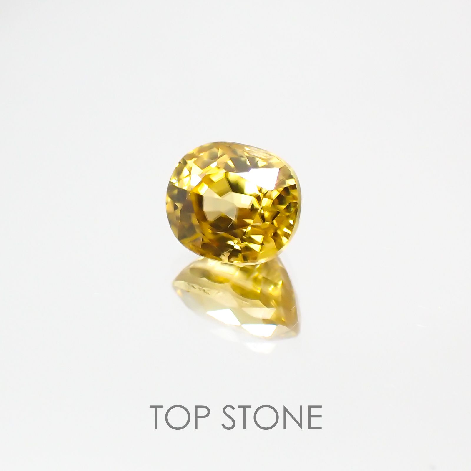 イエロージルコン スリランカ,カンボジア産 ルース 1.79ct[21018072]6.8×5.7mm前後