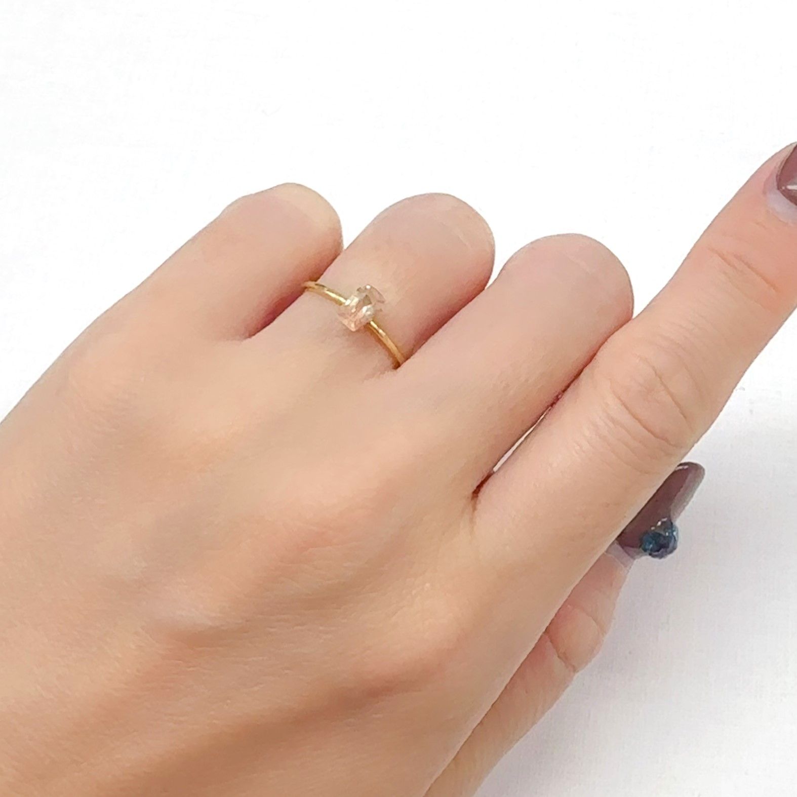 オレゴンサンストーン アメリカ・オレゴン州産 0.48ct[240628204]6x3.8mm前後