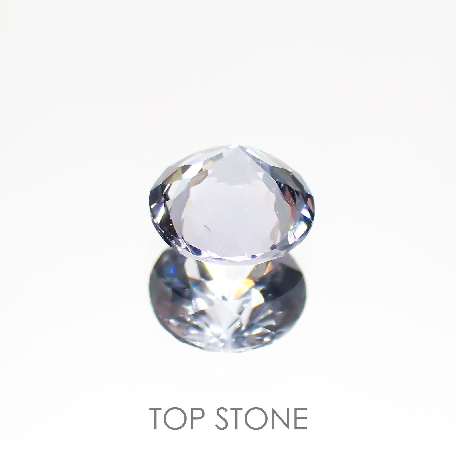 グレイッシュブルースピネル(宝石名スピネル) ビルマ産 0.49ct 識別済[211013468]5×4.9mm前後