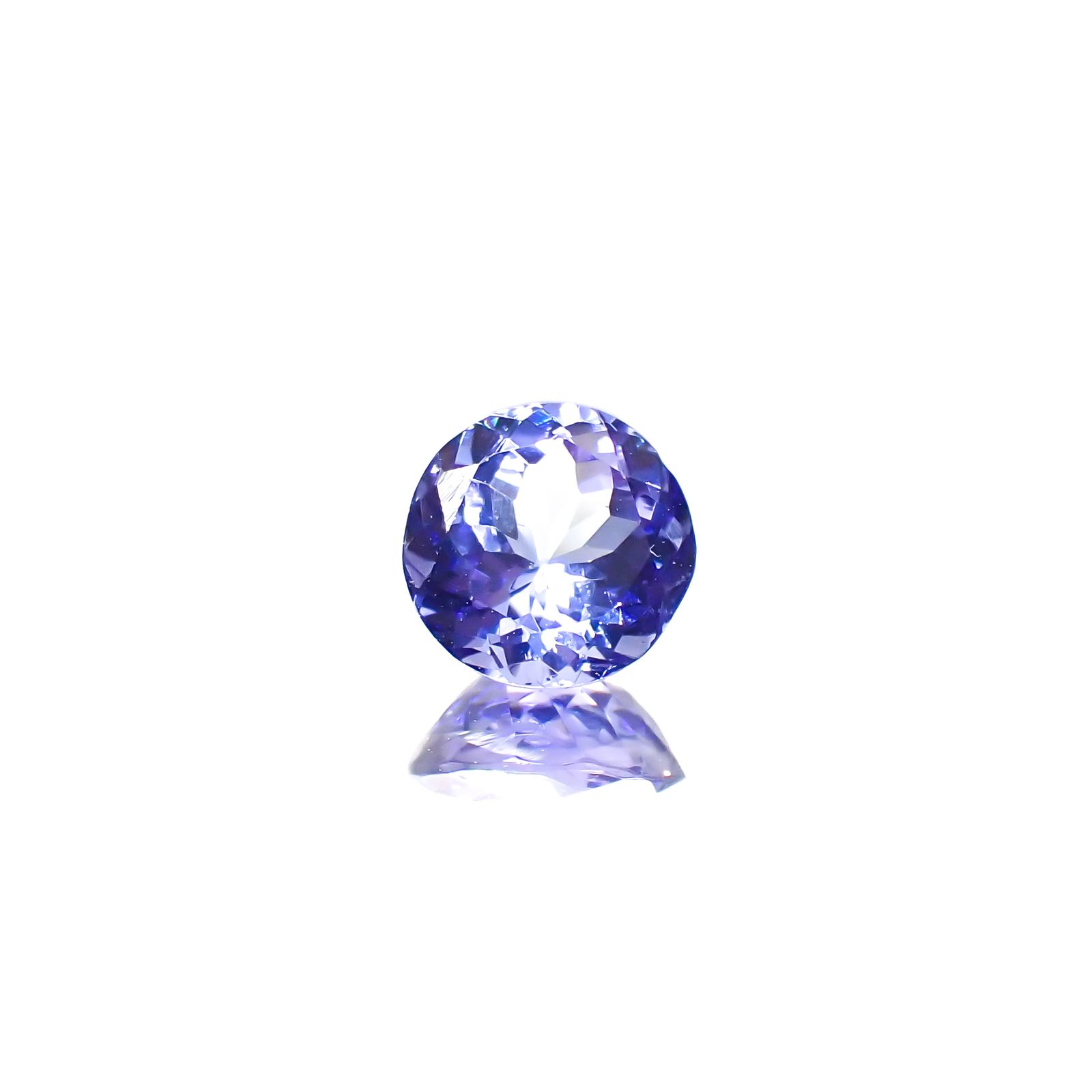 タンザナイト(宝石名タンザナイト)タンザニア産 0.82ct 識別済[240627885]5.9x5.9mm前後