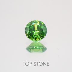 デマントイドガーネット(宝石名デマントイド・ガーネット)ロシア産 0.13ct 識別済[220717102]3.1x3.1mm前後