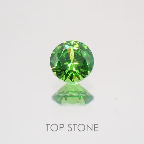 デマントイドガーネット(宝石名デマントイド・ガーネット)ロシア産 0.13ct 識別済[220717102]3.1x3.1mm前後