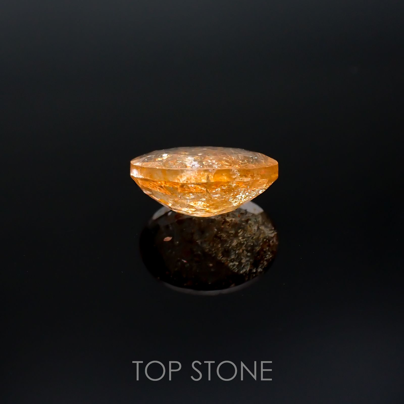 イリュージョンサンストーン インド産 2.39ct[220917579]10.1x8.1mm前後