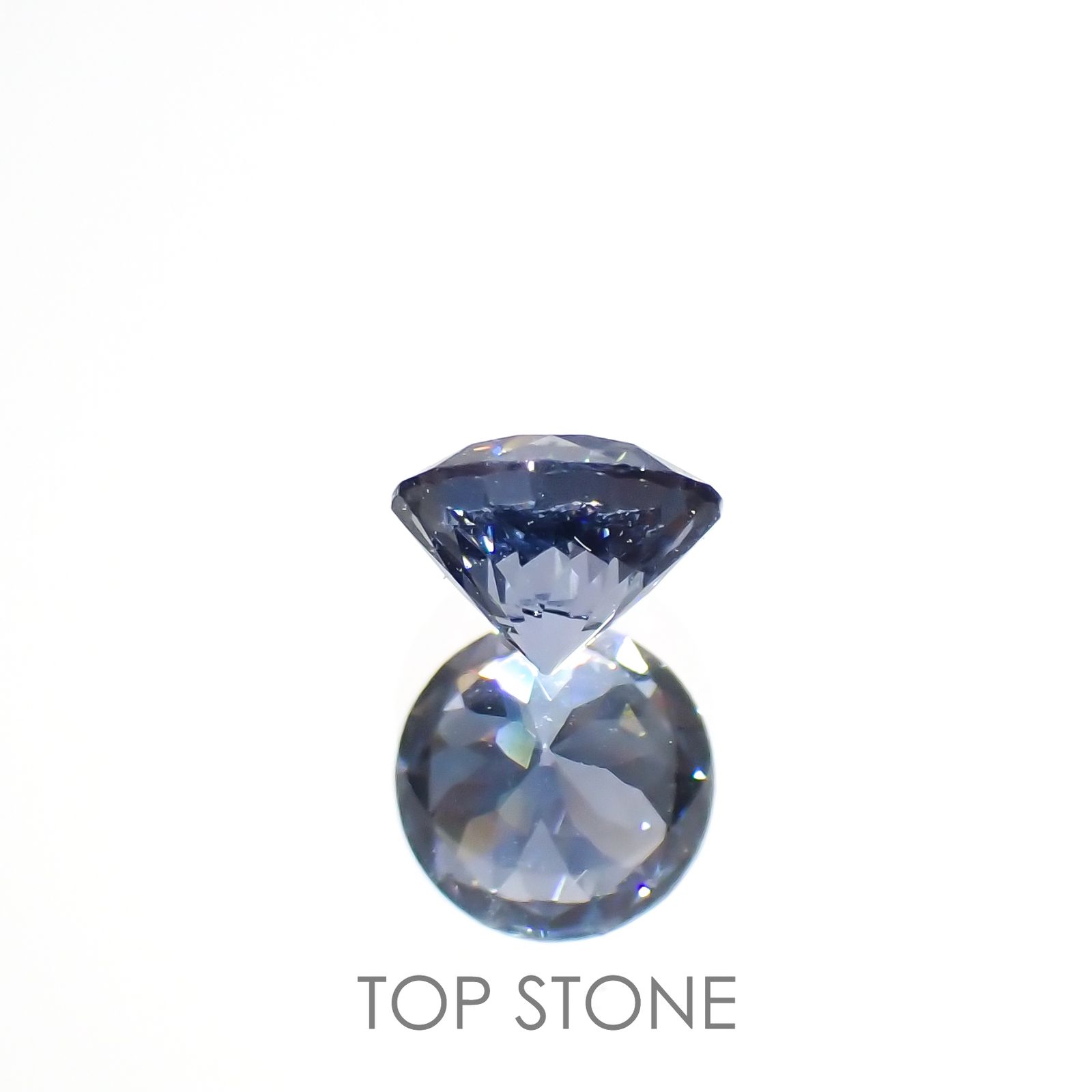 グレイッシュブルースピネル(宝石名スピネル)ビルマ/マダガスカル産 0.28ct 識別済[220817443]4x4mm前後