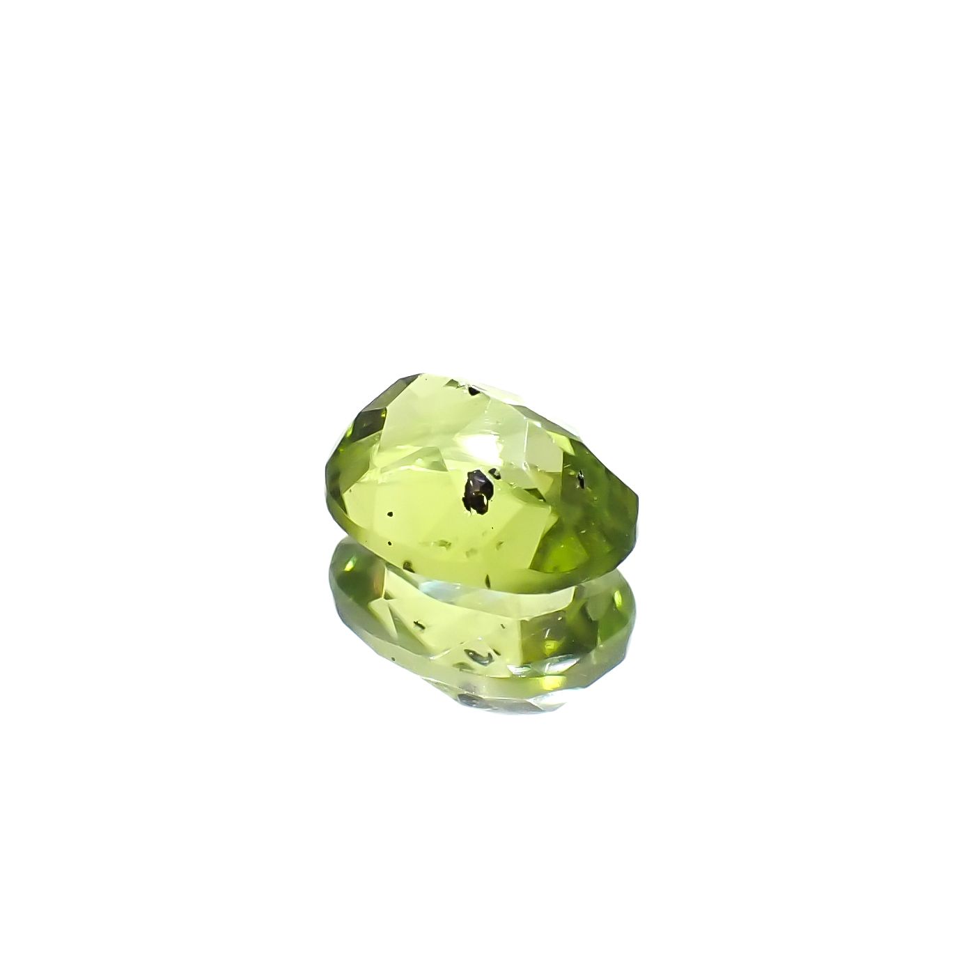 ブラックリリーパッドペリドット アメリカ・アリゾナ州産 1.58ct [231224613]8x6.1mm前後