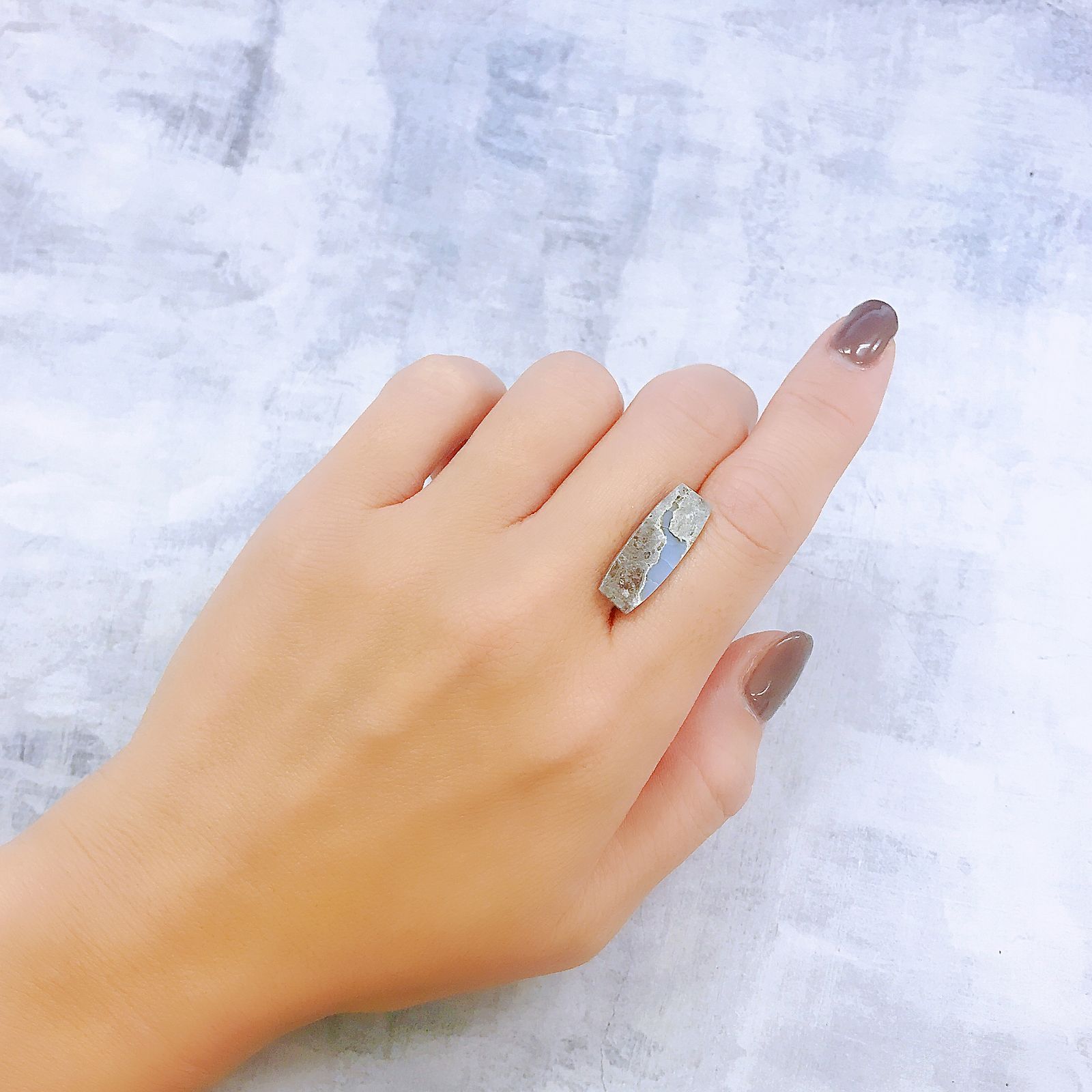 マトリックスブルーオパール アメリカ・オレゴン州産 4.55ct[220917816]21.1x8.1mm前後