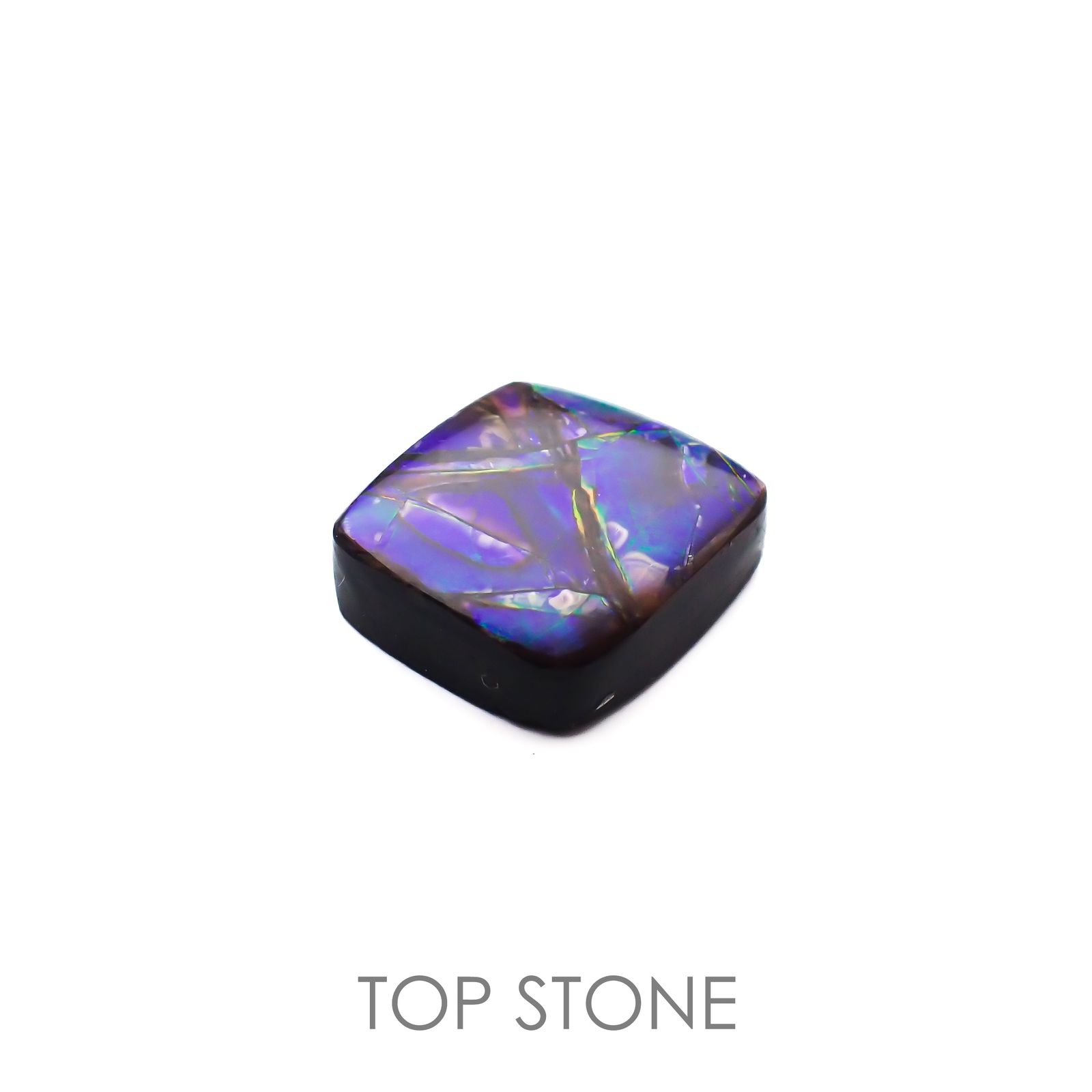 ◇フリーフォーム◇アンモライト トリプレット カナダ産 11.73ct[220817411]15.1x14.4mm前後