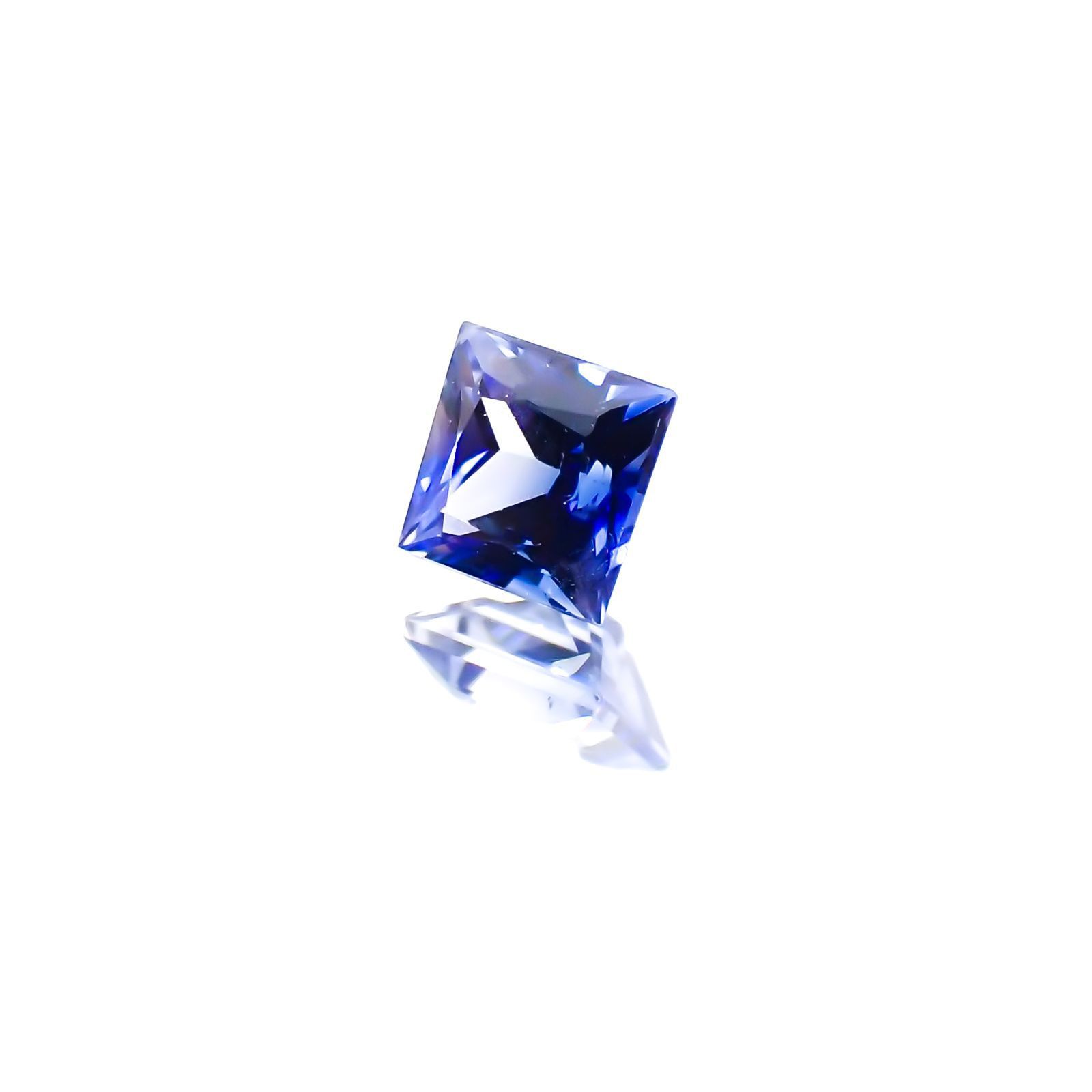 ◇プリンセスカット◇サファイア(宝石名サファイア)スリランカ産 0.23ct 識別済[230622458]3.1x3.1mm前後