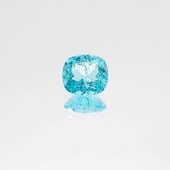 パライバトルマリン(宝石名トルマリン/別名パライバ・トルマリン)ブラジル・キントス鉱山産 0.361ct ソ付(宝貴協)[220817268]4.74x4.3mm前後