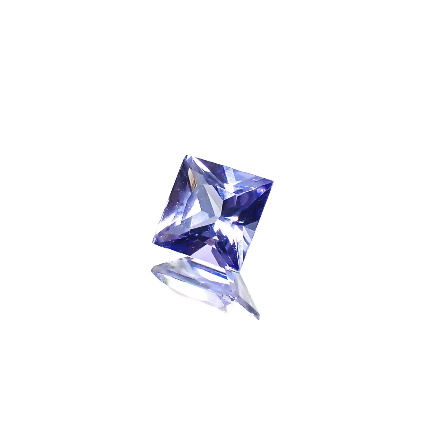 ◇プリンセスカット◇タンザナイト タンザニア産 0.29ct[240427139]3.8x3.8mm前後