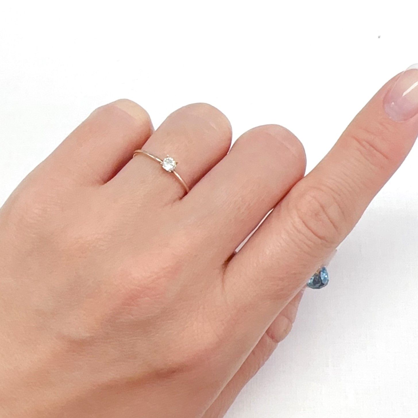 ◇オクタゴンカット◇ダイヤモンド 0.14ct[240427033]3.1x3.1mm前後