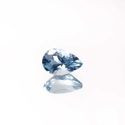 アクアマリン サンタマリアカラー ナイジェリア/マダガスカル産 0.42ct[240225973]6.1x3.9mm前後