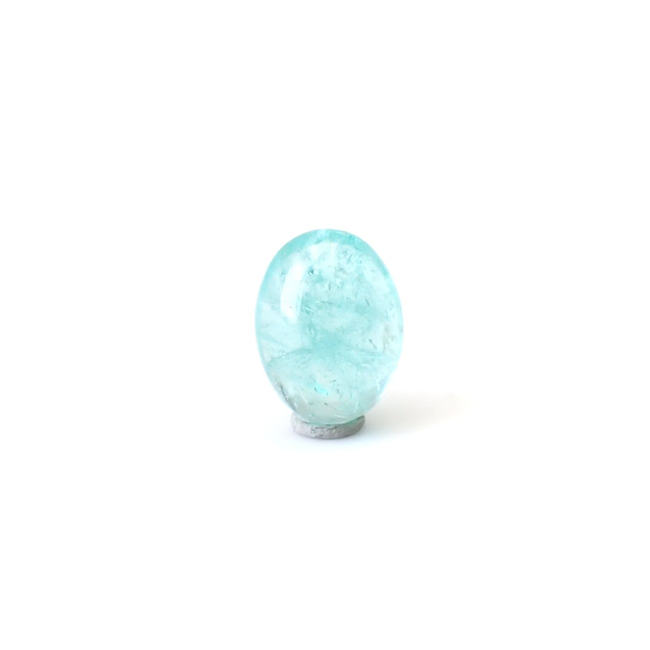 パライバトルマリン(宝石名トルマリン/別名パライバ・トルマリン)ブラジル・キントス鉱山産 1.29ct 識別済[241229544]8x6.1mm前後