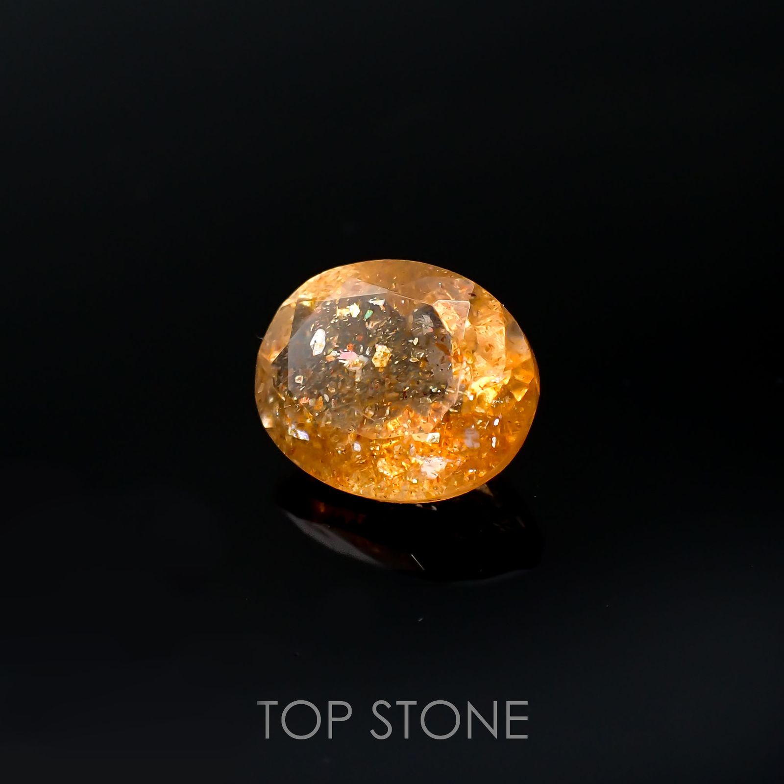 イリュージョンサンストーン インド産 2.45ct[220917578]9.9x8mm前後