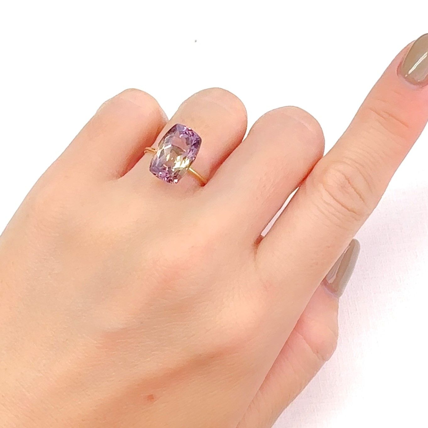アメトリン ボリビア産 6.47ct[240928886]13.5x9.1mm前後