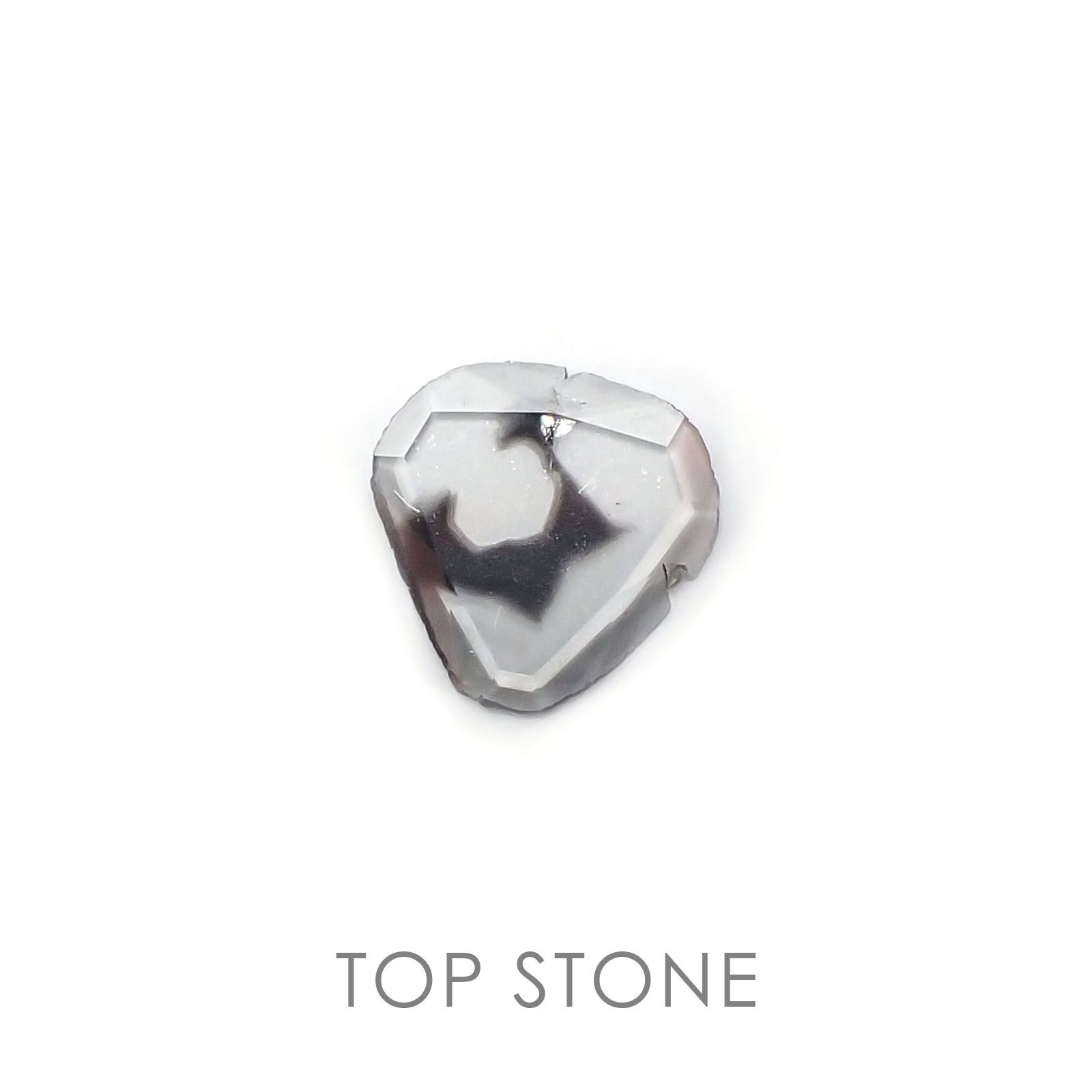 スライスカットダイヤモンド(宝石名ダイアモンド) 南アフリカ産 0.12ct 識別済[20106580]5×4.8mm前後