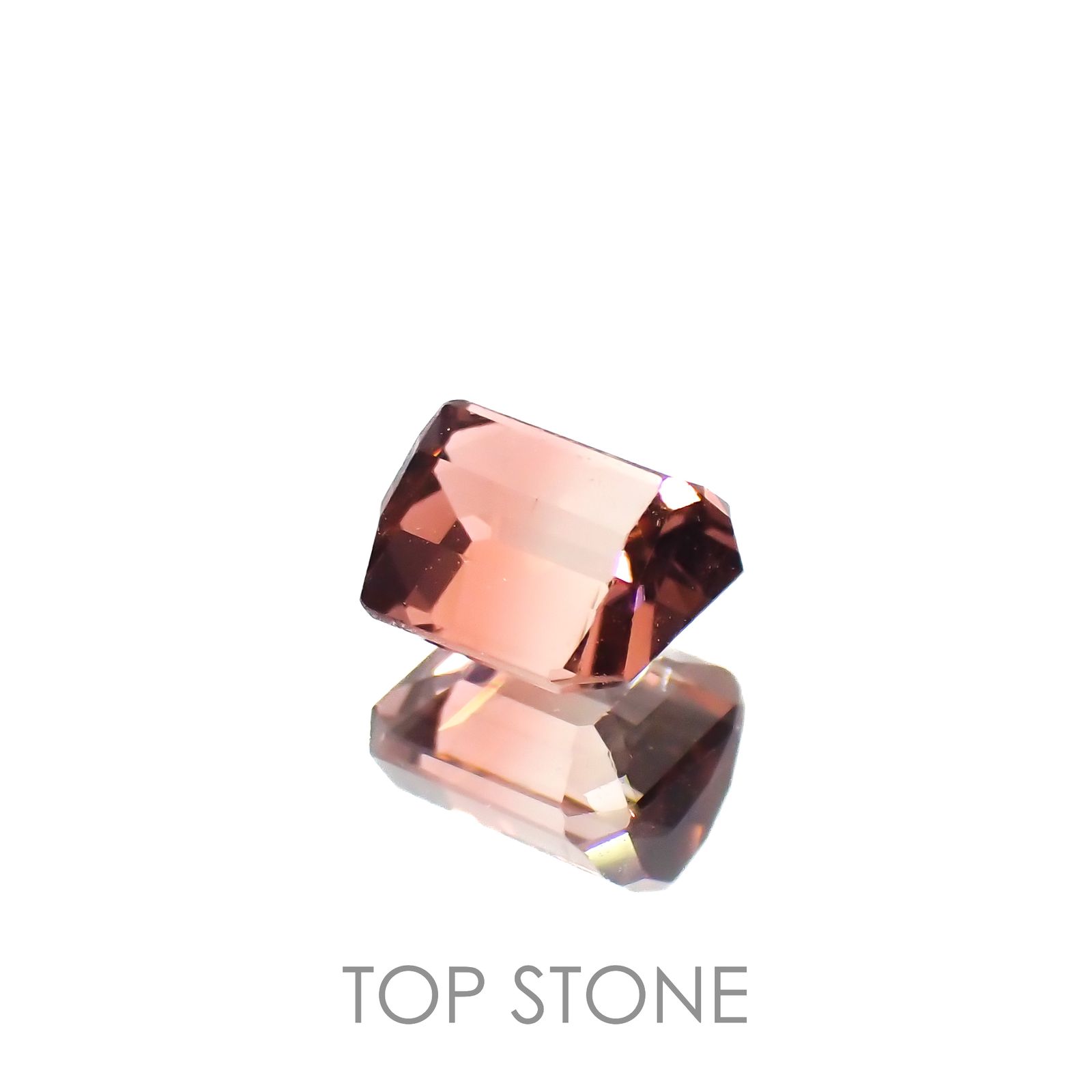 バイカラートルマリン(宝石名トルマリン)アフガニスタン産 0.59ct 識別済[221219561]4.6x4.3mm前後