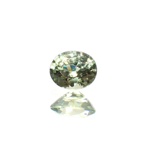 グリーンクリソベリル(宝石名クリソベリル)スリランカ/マダガスカル産 識別済 0.25ct / 3.9x3.3mm前後 [220114482]