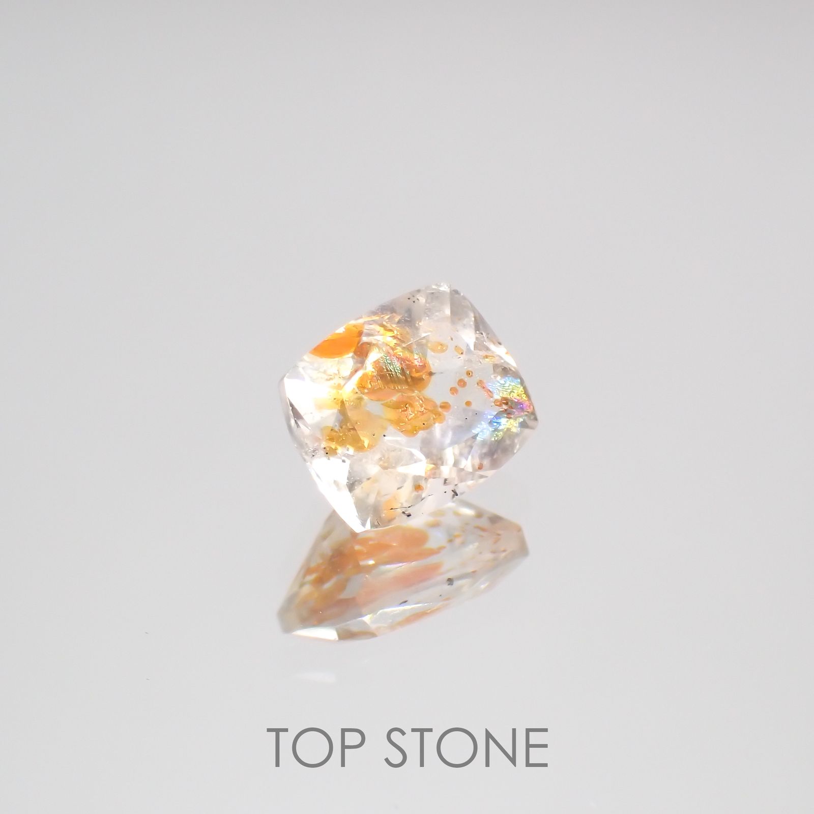 オーロラクォーツ ブラジル・ミナスジェライス産 1.28ct[220114386]7.1x6mm前後