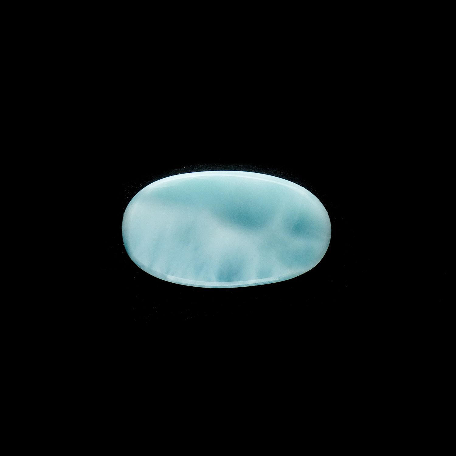 ラリマー(宝石名ブルー・ペクトライト) ドミニカ共和国産 35.27ct 識別済[210712100]27.6×15.4mm前後