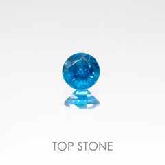 ネオンブルーアパタイト ブラジル産 ルース 0.12ct[20117503]3×3mm前後