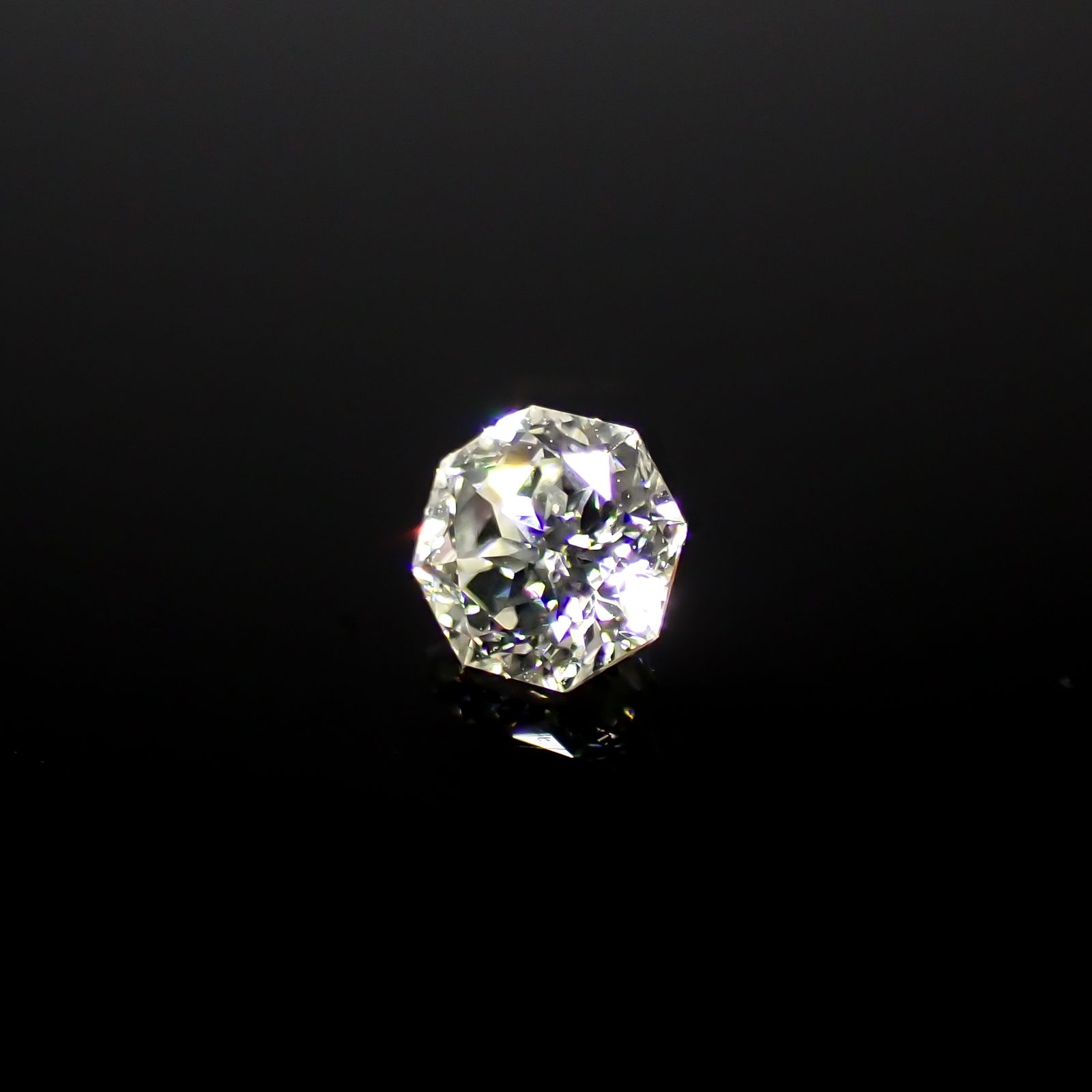 ◇オクタゴンカット◇ダイヤモンド 0.12ct[240427034]3x2.9mm前後