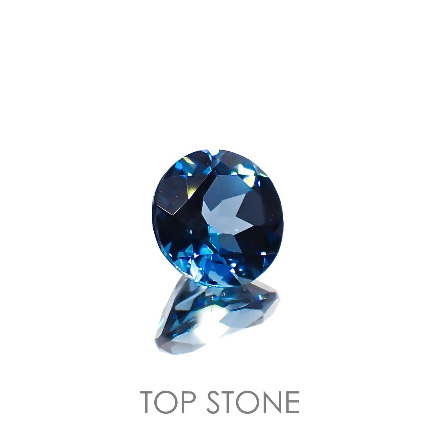 ロンドンブルートパーズ ブラジル産 1.58ct[221219295]7x7mm前後