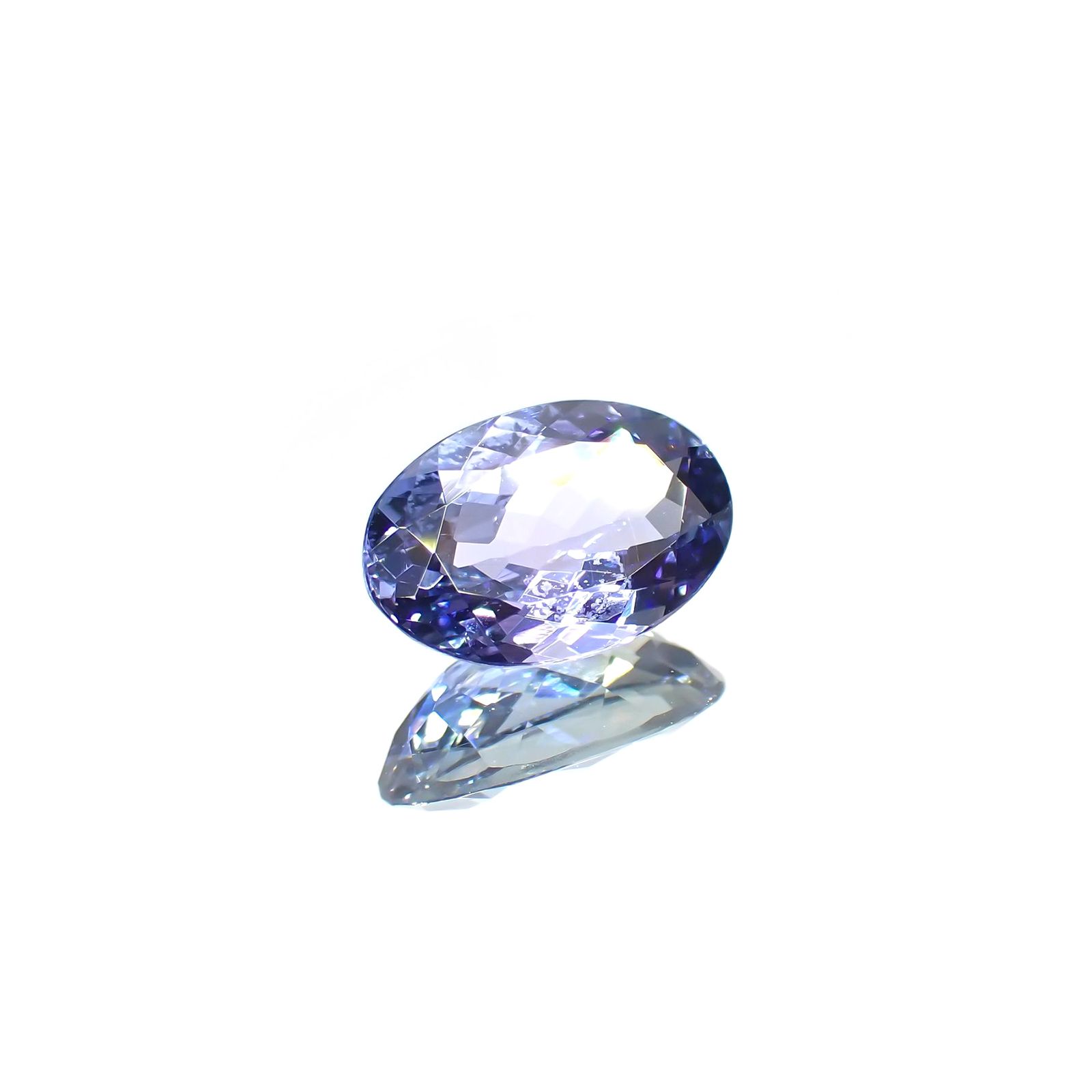 タンザナイト(宝石名タンザナイト) タンザニア産 2.022ct ソ付(彩珠)[21019452]10.1×6.7mm前後