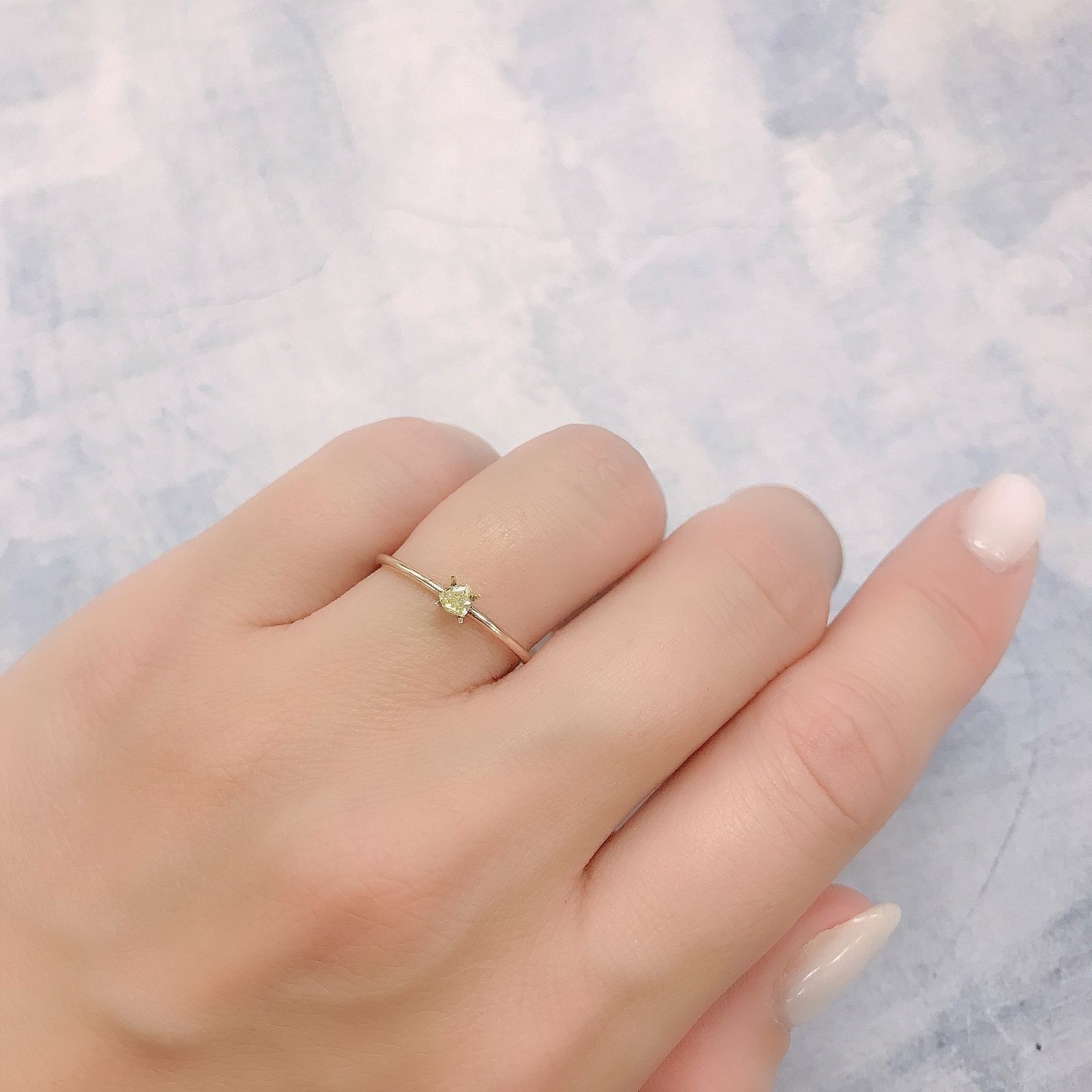 イエローダイヤモンド SI-VS(宝石名ダイアモンド) 0.11ct 識別済[220616391]2.9x3mm前後