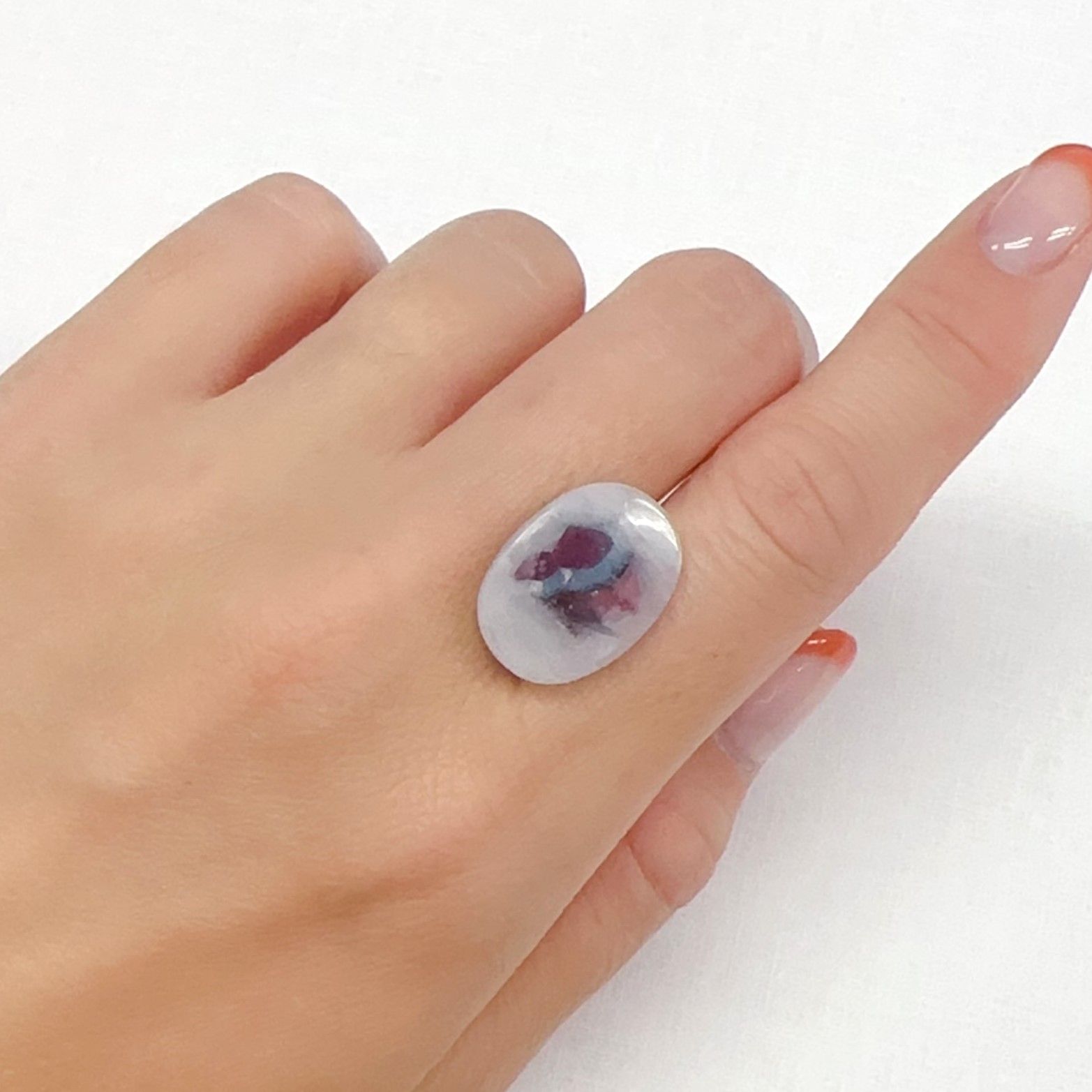 パライバトルマリンインクォーツ ブラジル産 12.95ct[240427096]19.1x13.7mm前後